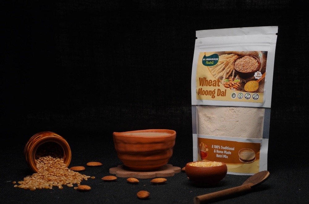 Wheat, Moong Dal & Almond Mix